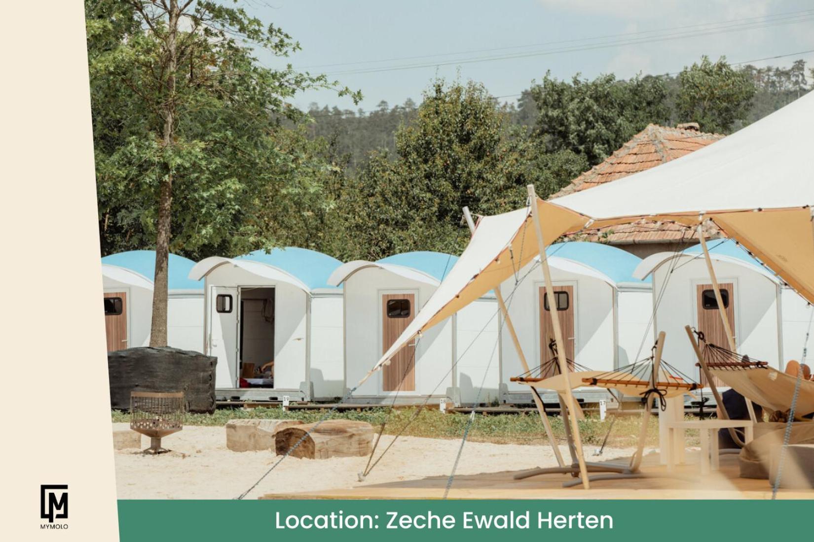 Glamping In Der Zeche Ewald Herten Herten  Exteriér fotografie