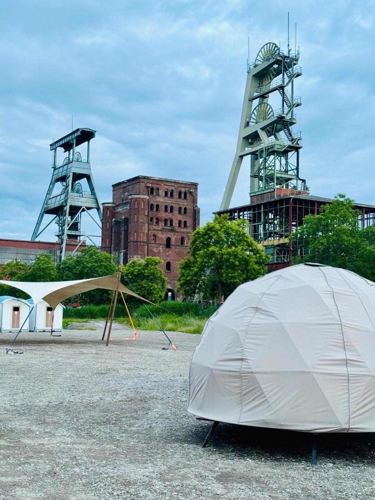 Glamping In Der Zeche Ewald Herten Herten  Exteriér fotografie